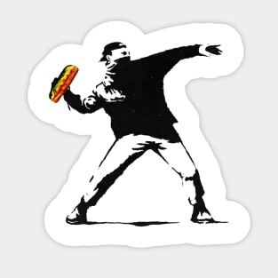 Free DC Washington DC Sandwich Guy Protest Art Funny Meme Sticker